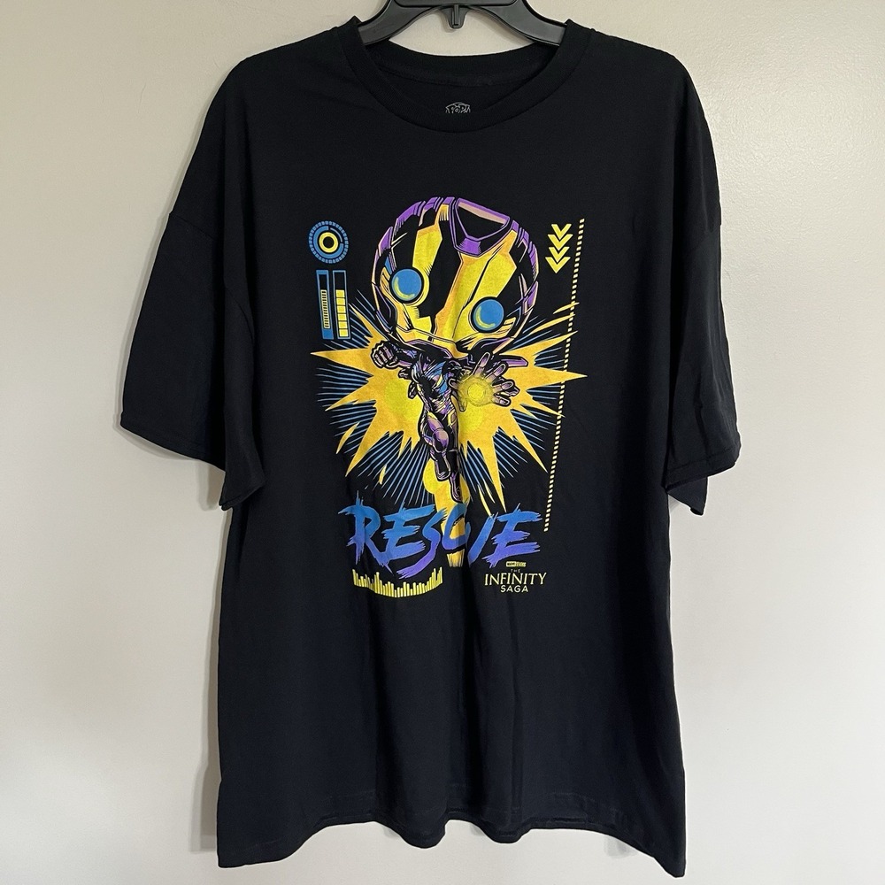 Marvel Funko Pop Rescue Infinity Saga Black‎ Graphic T-Shirt 2XL FAC-005910-2244